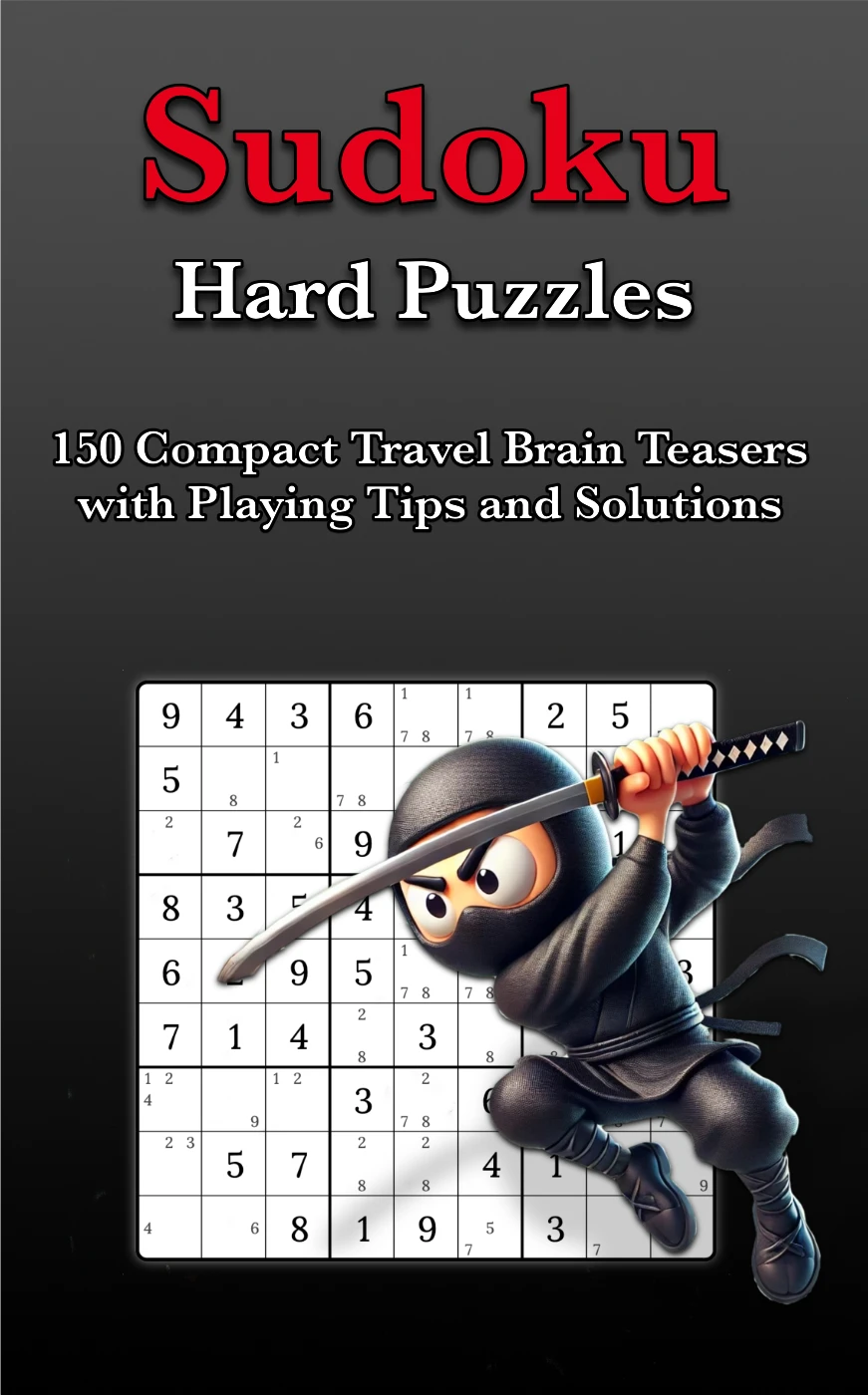Hard Sudoku Puzzles book front cover